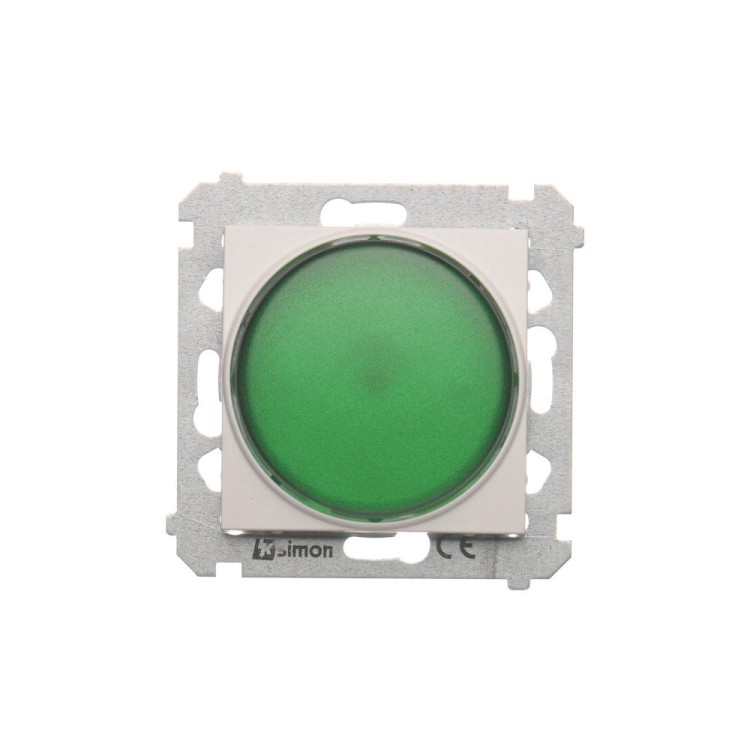 Sygnalizator świetlny LED - światło zielone Simon 54 DSS3.01/11 Kontakt-Simon biały