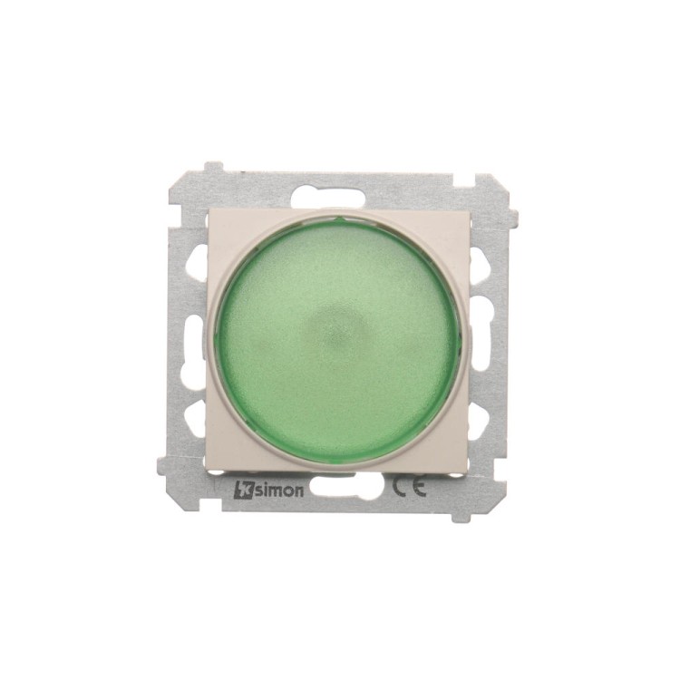 Sygnalizator świetlny LED - światło zielone Simon 54 DSS3.01/41 Kontakt-Simon kremowy