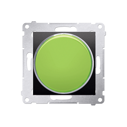 Sygnalizator świetlny LED - światło zielone Simon 54 DSS3.01/48 Kontakt-Simon antracyt, metalizowany