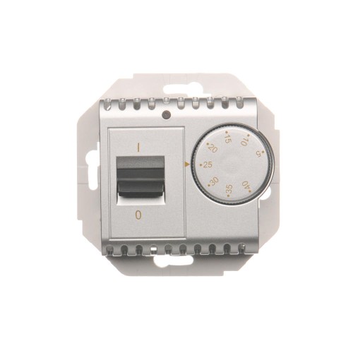 Regulator temperatury z czujnikiem wewnętrznym Simon 54 DRT10W.02/43 Kontakt-Simon srebrny mat, metalizowany