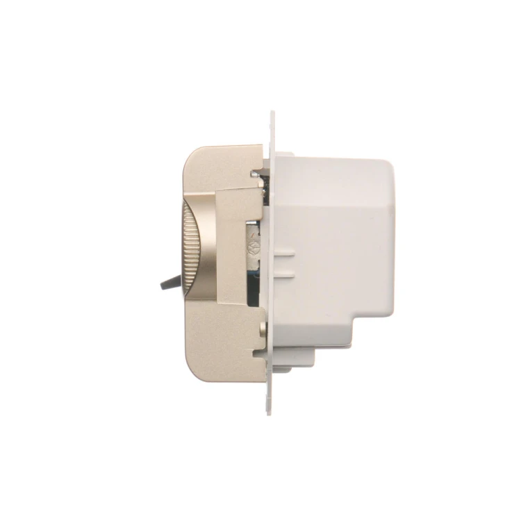 Regulator temperatury z czujnikiem wewnętrznym Simon 54 DRT10W.02/44 Kontakt-Simon złoty mat, metalizowany