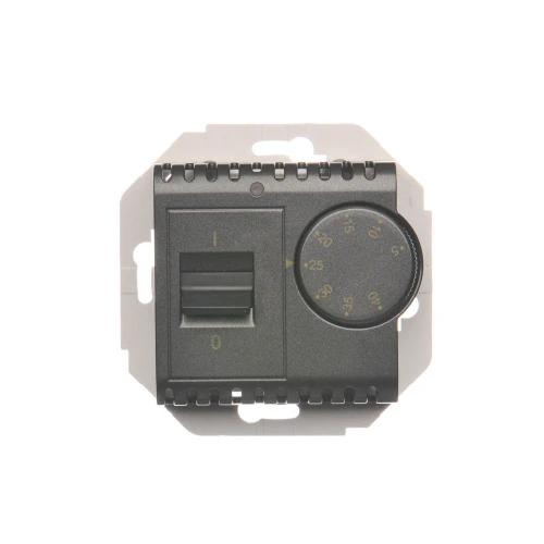 Regulator temperatury z czujnikiem wewnętrznym Simon 54 DRT10W.02/48 Kontakt-Simon antracyt, metalizowany