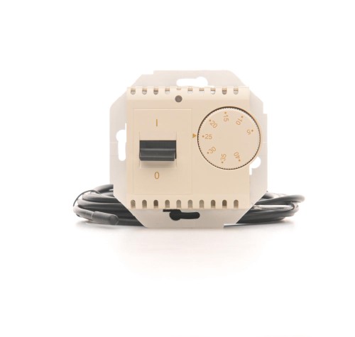 Regulator temperatury z czujnikiem zewnętrznym Simon 54 DRT10Z.02/41 Kontakt-Simon kremowy