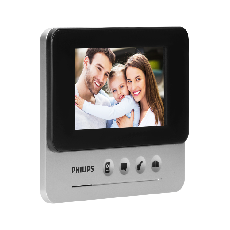 Zestaw wideodomofonowy 4,3" komplet WelcomeEye Compact 531104 Philips DES 9300 VDP/29 wideodomofon LCD dzwonek przewodowy bezsłuchawkowy sterowanie furtką i bramą