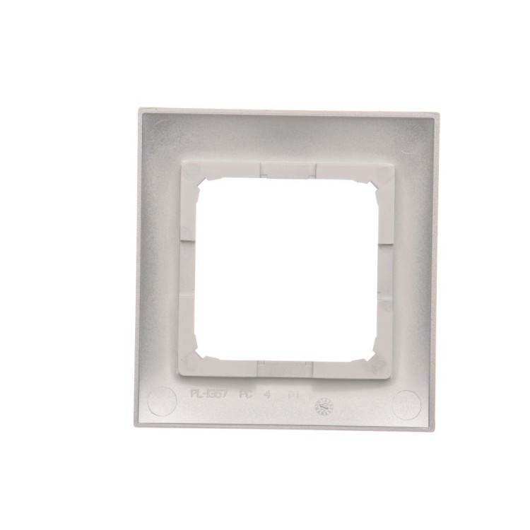 Ramka 1- krotna Simon 54 Premium DR1/43 Kontakt-Simon srebrny mat, metalizowany