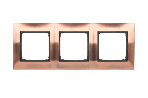Ramka 3- krotna metalowa Simon 54 Premium DR3/36 Kontakt-Simon miedź rustykalna, metal