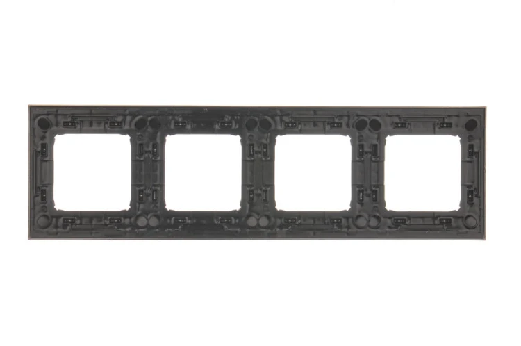Ramka 4- krotna metalowa Simon 54 Premium DR4/36 Kontakt-Simon miedź rustykalna, metal
