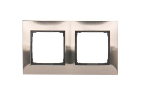 Ramka 2- krotna metalowa Simon 54 Premium DR2/61 Kontakt-Simon inox, metal