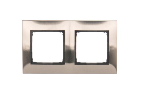 Ramka 2- krotna metalowa Simon 54 Premium DR2/61 Kontakt-Simon inox, metal