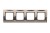 Ramka 4- krotna metalowa Simon 54 Premium DR4/61 Kontakt-Simon inox, metal