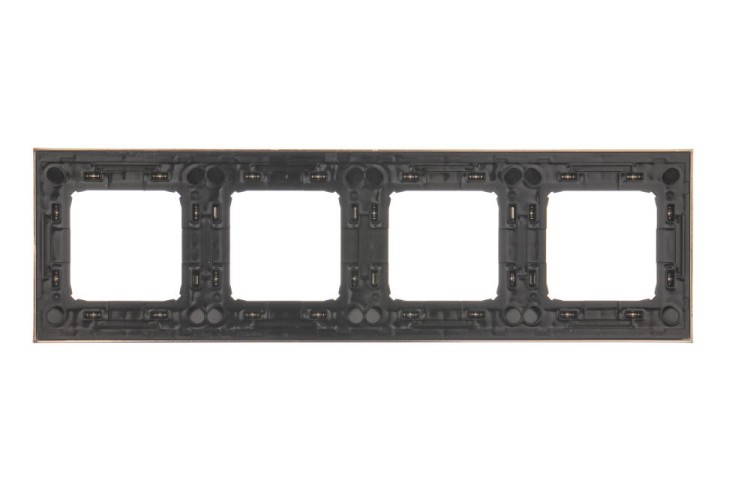 Ramka 4- krotna metalowa Simon 54 Premium DR4/61 Kontakt-Simon inox, metal