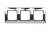 Ramka 3- krotna metalowa Simon 54 Premium DR3/63 Kontakt-Simon chrom, metal