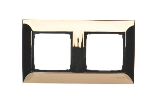 Ramka 2- krotna metalowa Simon 54 Premium DR2/66 Kontakt-Simon złoto, metal