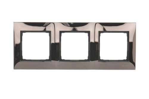 Ramka 3- krotna metalowa Simon 54 Premium DR3/67 Kontakt-Simon ciemna stal, metal