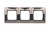 Ramka 3- krotna metalowa Simon 54 Premium DR3/67 Kontakt-Simon ciemna stal, metal