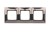 Ramka 3- krotna metalowa Simon 54 Premium DR3/67 Kontakt-Simon ciemna stal, metal