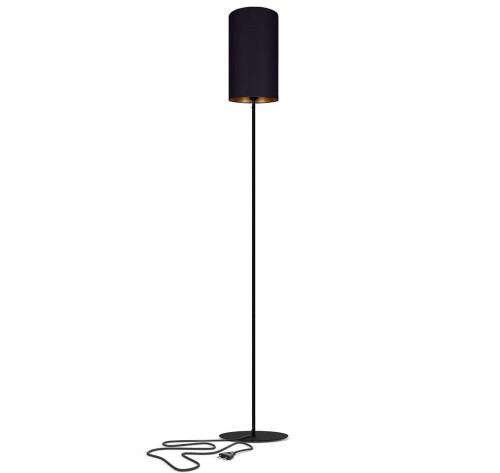 Abażur do lampy podłogowej stojącej podstawy Industrialny Loft PETIT C BLACK/GOLD 8226 NOWODVORSKI Lighting nowoczesna stojąca oświetleniowa czarny czarno-złoty Inspiracje Premium