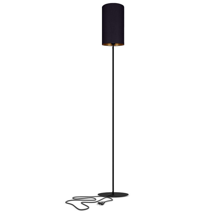 Abażur do lampy podłogowej stojącej podstawy Industrialny Loft PETIT C BLACK/GOLD 8226 NOWODVORSKI Lighting nowoczesna stojąca oświetleniowa czarny czarno-złoty Inspiracje Premium