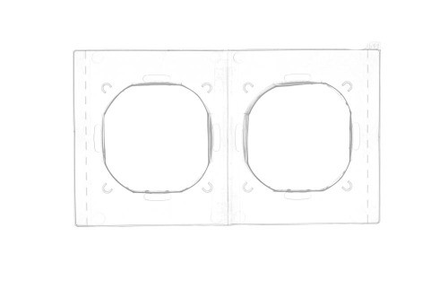 Zestaw uszczelek IP44 do ramki 2-krotnej Simon 54 Premium DU2 Kontakt-Simon