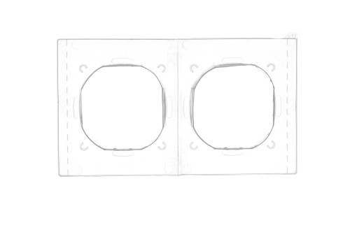 Zestaw uszczelek IP44 do ramki 2-krotnej Simon 54 Premium DU2 Kontakt-Simon