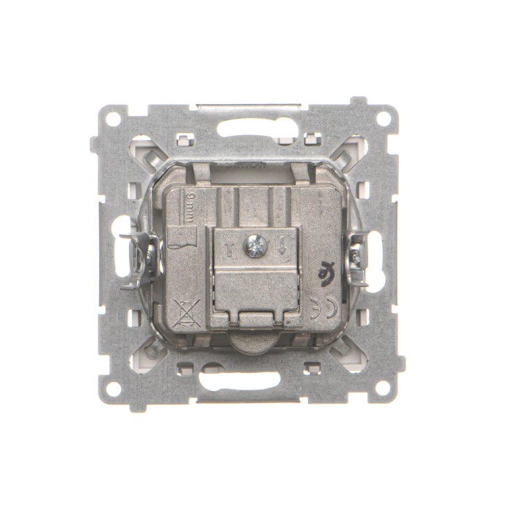 Gniazdo antenowe R-TV przelotowe Simon 55 TAP10.01/143 Kontakt-Simon aluminium mat
