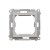 Adapter (przejściówka) na osprzęt standardu 45×45 mm Simon 55 TA45.01/143 Kontakt-Simon aluminium mat