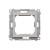 Adapter (przejściówka) na osprzęt standardu 45×45 mm Simon 55 TA45.01/143 Kontakt-Simon aluminium mat