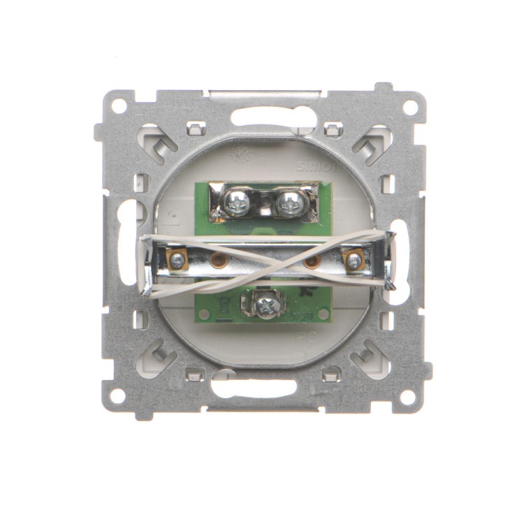 Gniazdo antenowe TV pojedyncze końcowe Simon 55 TAK1.01/143 Kontakt-Simon aluminium mat