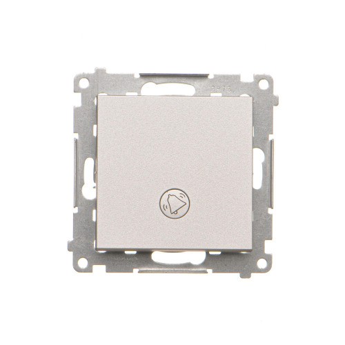 Przycisk "dzwonek" z podświetleniem LED Simon 55 TD1L.01/143 Kontakt-Simon aluminium mat