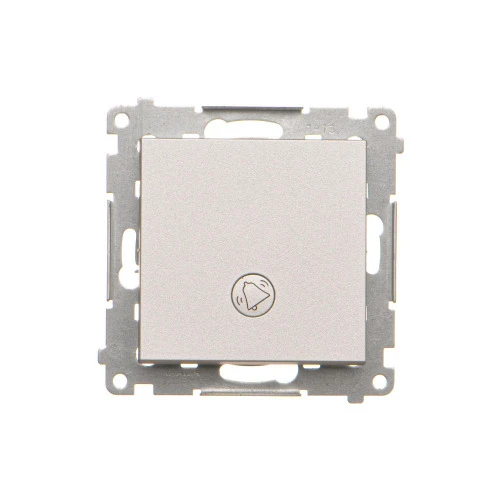 Przycisk "dzwonek" z podświetleniem LED Simon 55 TD1L.01/143 Kontakt-Simon aluminium mat