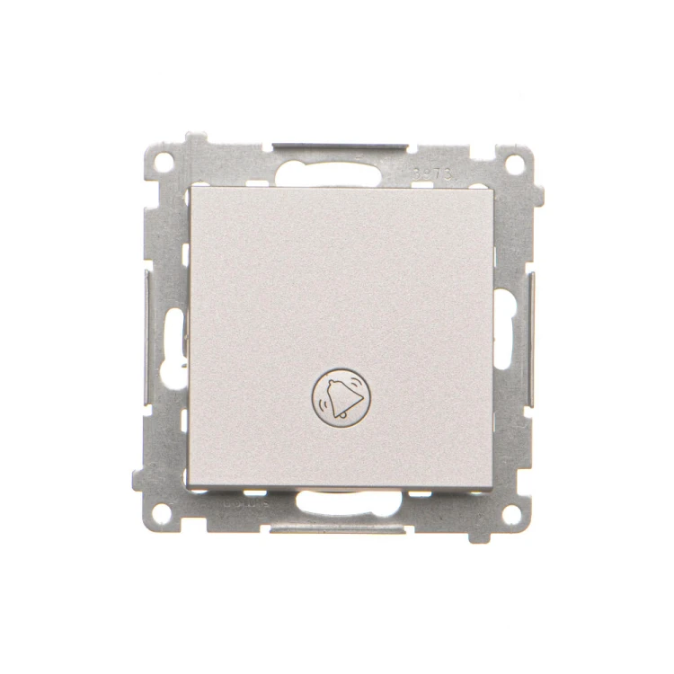 Przycisk "dzwonek" z podświetleniem LED Simon 55 TD1L.01/143 Kontakt-Simon aluminium mat