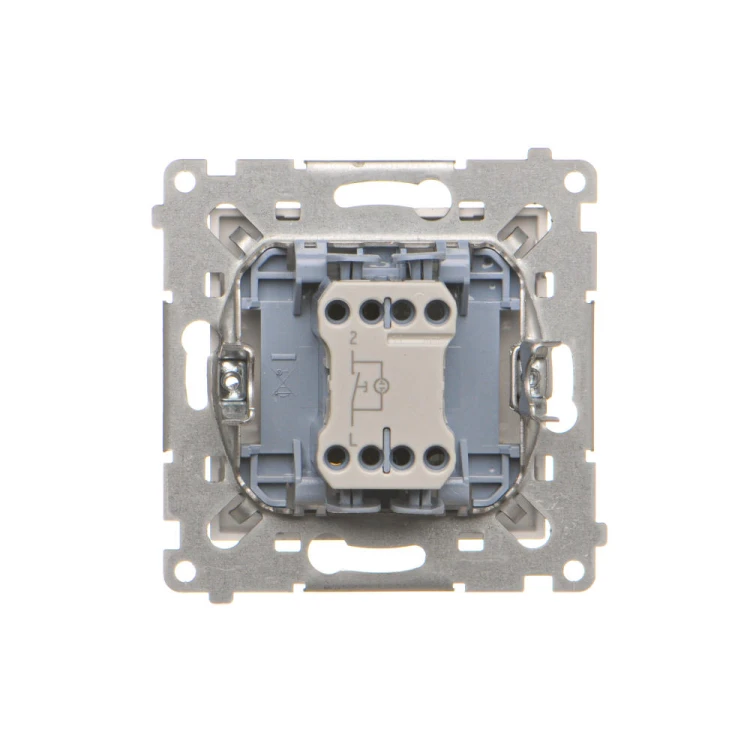 Przycisk "dzwonek" z podświetleniem LED Simon 55 TD1L.01/143 Kontakt-Simon aluminium mat