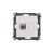 Gniazdo komputerowe pojedyncze ekranowane RJ45 kategoria 6, z przesłoną przeciwkurzową Simon 55 T61E.01/143 Kontakt-Simon aluminium mat