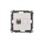 Gniazdo komputerowe pojedyncze ekranowane RJ45 kategoria 6, z przesłoną przeciwkurzową Simon 55 T61E.01/143 Kontakt-Simon aluminium mat
