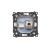 Gniazdo komputerowe pojedyncze ekranowane RJ45 kategoria 6, z przesłoną przeciwkurzową Simon 55 T61E.01/143 Kontakt-Simon aluminium mat
