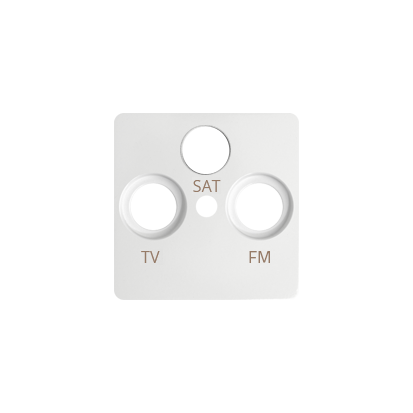 Pokrywa do gniazda antenowego R-TV-SAT Simon 82 82037-30 Kontakt-Simon biały