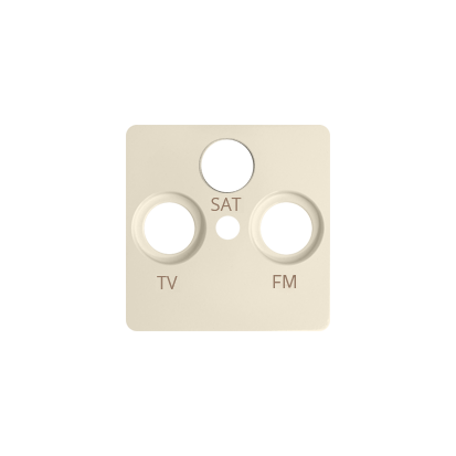 Pokrywa do gniazda antenowego R-TV-SAT Simon 82 82037-31 Kontakt-Simon beżowy