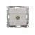 Gniazdo antenowe typu „F” pojedyncze Simon 55 TASF1.01/143 Kontakt-Simon aluminium mat