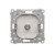 Gniazdo antenowe typu „F” pojedyncze Simon 55 TASF1.01/143 Kontakt-Simon aluminium mat