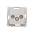 Gniazdo antenowe R-TV-SAT przelotowe Simon 55 TASP.01/143 Kontakt-Simon aluminium mat
