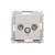 Gniazdo antenowe R-TV-SAT przelotowe Simon 55 TASP.01/143 Kontakt-Simon aluminium mat