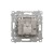 Gniazdo antenowe R-TV-SAT przelotowe Simon 55 TASP.01/143 Kontakt-Simon aluminium mat