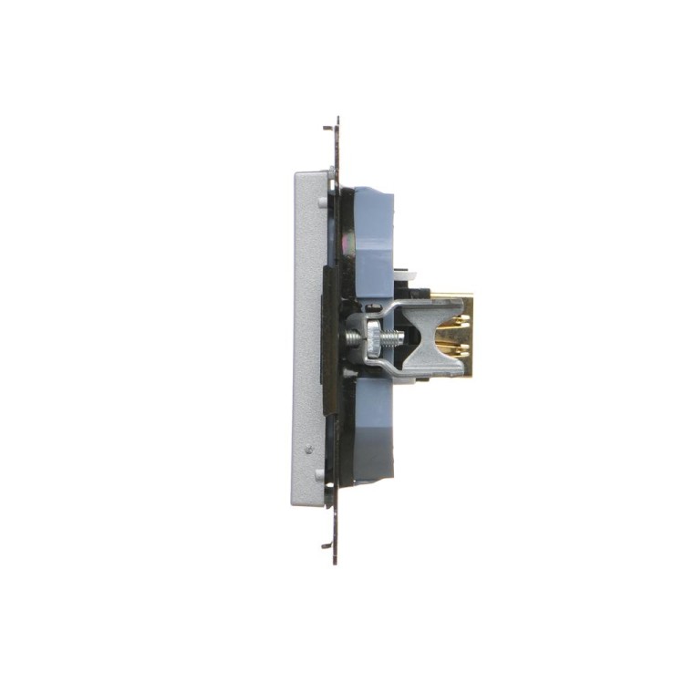 Gniazdo HDMI pojedyncze Simon 55 TGHDMI.01/143 Kontakt-Simon aluminium mat