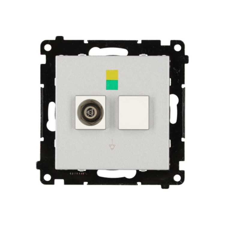Gniazdo ekwipotencjalne Simon 55 TGEK1.01/143 Kontakt-Simon aluminium mat