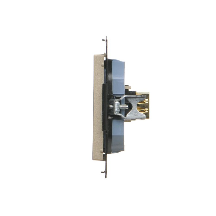 Gniazdo HDMI pojedyncze Simon 55 TGHDMI.01/144 Kontakt-Simon szampański mat