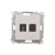 Gniazdo HDMI + komputerowe RJ45 kat.6. Simon 55 TGHRJ45.01/143 Kontakt-Simon aluminium mat