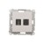 Gniazdo HDMI + komputerowe RJ45 kat.6. Simon 55 TGHRJ45.01/143 Kontakt-Simon aluminium mat