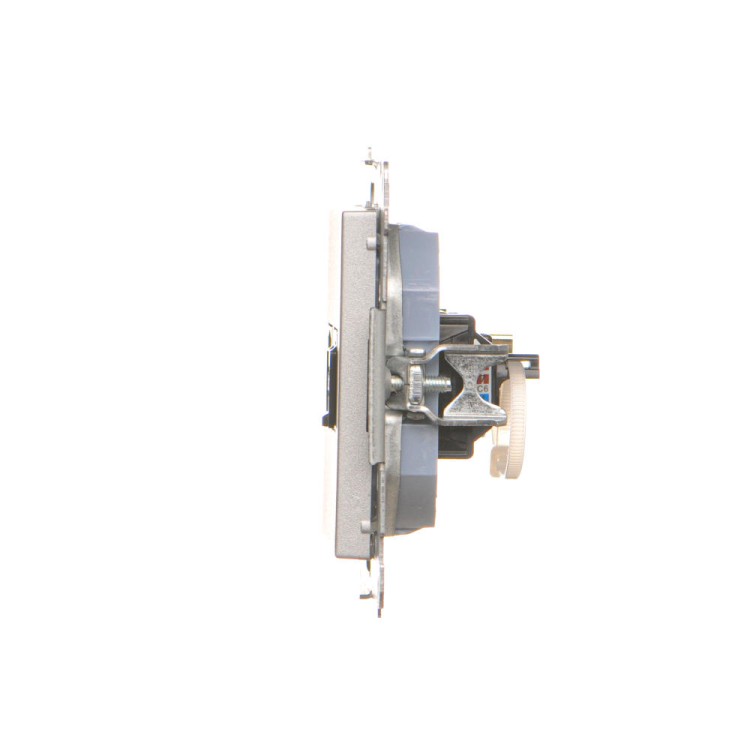 Gniazdo HDMI + komputerowe RJ45 kat.6. Simon 55 TGHRJ45.01/143 Kontakt-Simon aluminium mat