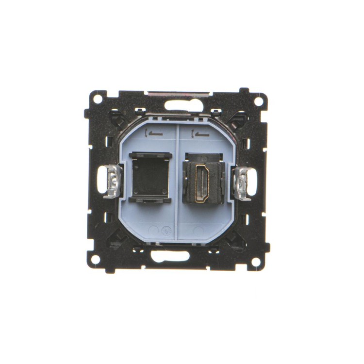 Gniazdo HDMI pojedyncze Simon 55 TGHDMI.01/149 Kontakt-Simon czarny mat