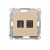 Gniazdo HDMI + komputerowe RJ45 kat.6. Simon 55 TGHRJ45.01/144 Kontakt-Simon szampański mat